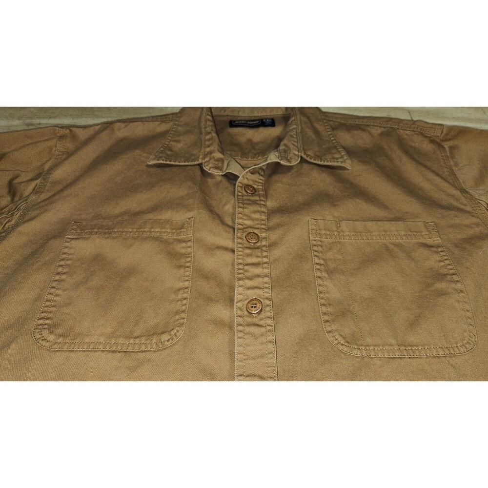 Jesse James Workwear Shirt Men 2XL Industrial Outdoor Button Down Brown Canvas - Picture 6 of 12
